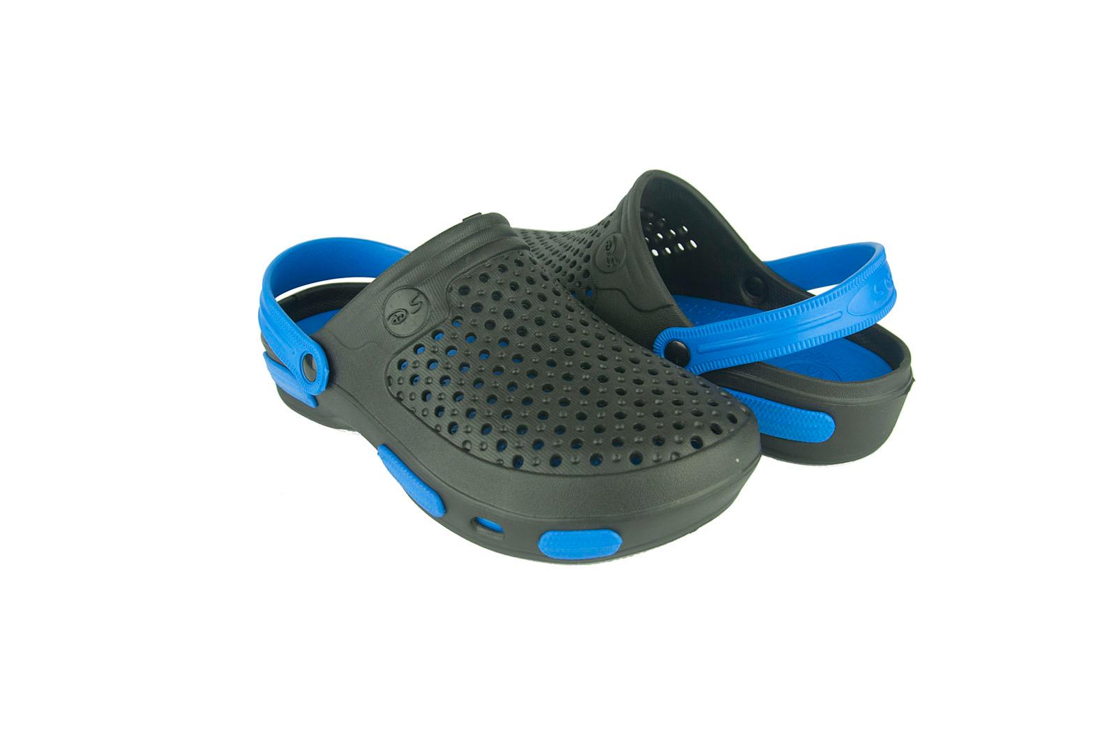 Подростковые шлепанцы сабо Crocs-01 двухцветные 